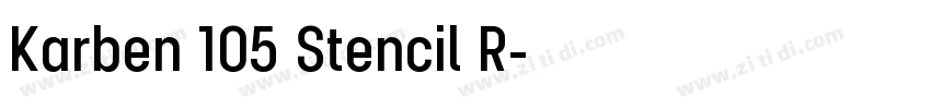 Karben 105 Stencil R字体转换